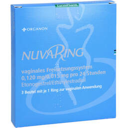 Abbildung: Nuvaring Vaginalring 3 St, Vaginalring PZN 00204010