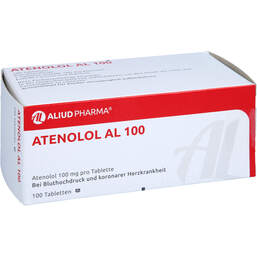 Abbildung: Atenolol AL 100 Tabletten 100 St, Tabletten PZN 00209094