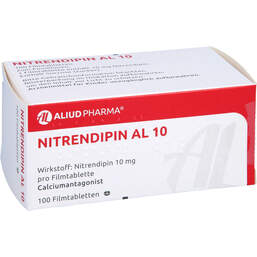 Abbildung: Nitrendipin AL 10 Filmtabletten 100 St, Filmtabletten PZN 00227809