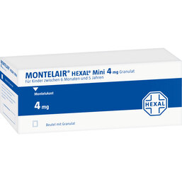 Abbildung: Montelair Hexal Mini 4 mg Granulat 28 St, Granulat PZN 00232845