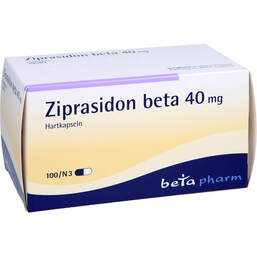 Abbildung: Ziprasidon beta 40 mg Hartkapseln 100 St, Hartkapseln PZN 00233721