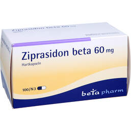 Abbildung: Ziprasidon beta 60 mg Hartkapseln 100 St, Hartkapseln PZN 00233767