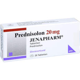 Abbildung: Prednisolon 20 mg Jenapharm Tabletten 20 St, Tabletten PZN 00235826