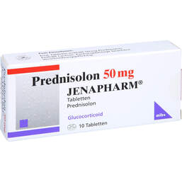 Abbildung: Prednisolon 50 mg Jenapharm Tabletten 10 St, Tabletten PZN 00235861