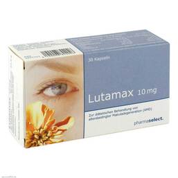 Abbildung: Lutamax 10 mg Kapseln Kapseln, 30 St PZN 00257153