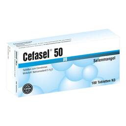 Abbildung: Cefasel 50 µg Tabletten Tabletten, 100 St PZN 00261663
