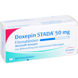 Abbildung: Doxepin STADA 50 mg Filmtabletten 50 St, Filmtabletten PZN 00263834