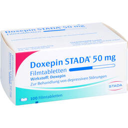 Abbildung: Doxepin STADA 50 mg Filmtabletten 100 St, Filmtabletten PZN 00263857