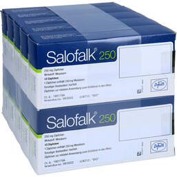 Abbildung: Salofalk 250 Suppositorien 120 St, Suppositorien PZN 00271176