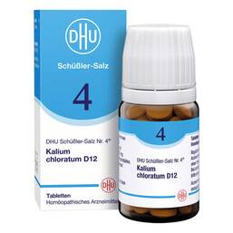 Abbildung: Biochemie DHU 4 Kalium chloratum D 12 Tabletten Tabletten, 80 St PZN 00274105