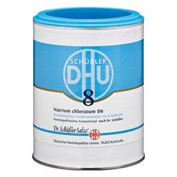 Abbildung: Biochemie DHU 8 Natrium chloratum D 6 Tabletten Tabletten, 1000 St PZN 00274476