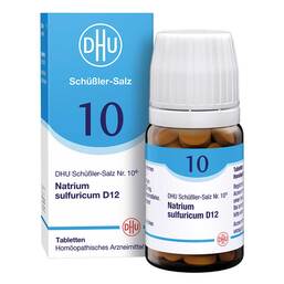 Abbildung: DHU Schüßler-Salz Nr. 10 Natrium sulfuricum D 12 Tabletten Tabletten, 80 St PZN 00274683