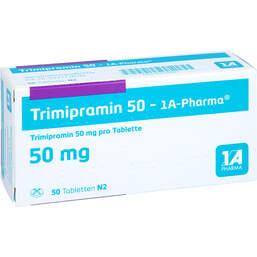 Abbildung: Trimipramin 50 1A Pharma Tabletten 50 St, Tabletten PZN 00278497