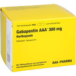 Abbildung: Gabapentin AAA 300 mg Hartkapseln 100 St, Hartkapseln PZN 00280206