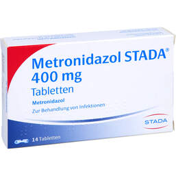 Abbildung: Metronidazol STADA 400 mg Tabletten 14 St, Tabletten PZN 00290920