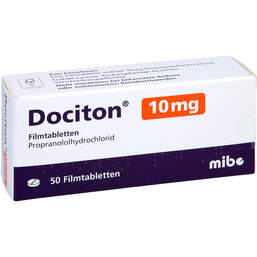 Abbildung: Dociton 10 mg Filmtabletten 50 St, Filmtabletten PZN 00292965