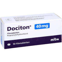 Abbildung: Dociton 40 mg Filmtabletten 50 St, Filmtabletten PZN 00293002