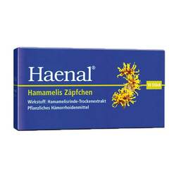 Abbildung: Haenal Hamamelis Zäpfchen Suppositorien, 10 St PZN 00295567