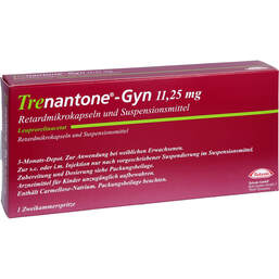 Abbildung: Trenantone Gyn Zweikammerspr. Fertigspritzen 1 St, Retardmikrokapseln und Suspensionsmittel PZN 00315347