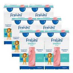 Abbildung: Frebini Energy Drink Erdbeere Trinkflasche 6X4X200 ml, Flüssigkeit PZN 00323364