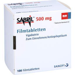 Abbildung: Sabril Filmtabletten 100 St, Filmtabletten PZN 00324576