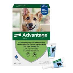 Abbildung: Advantage 400 für Hunde Lösung Lösung, 1X4 St PZN 00334178