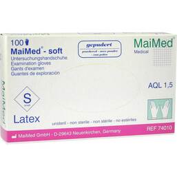 Abbildung: Maimed Handschuhe soft unsteril klein 100 St, Handschuhe PZN 00350881