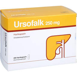 Abbildung: Ursofalk 250 mg Kapseln 200 St, Hartkapseln PZN 00366304