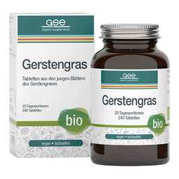 Abbildung: Gerstengras 500 mg Bio Tabletten Tabletten, 240 St PZN 00393034