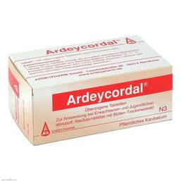 Abbildung: Ardeycordal überzogene Tabletten Überzogene Tabletten, 100 St PZN 00398356