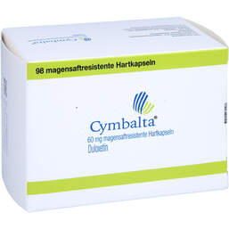 Abbildung: Cymbalta 60 mg magensaftresistente Hartkapseln 98 St, Magensaftresistente Hartkapseln PZN 00403531