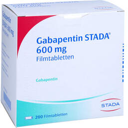 Abbildung: Gabapentin STADA 600 mg Filmtabletten 200 St, Filmtabletten PZN 00408422
