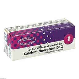 Abbildung: Schuckmineral Globuli 1 Calcium fluoratum D12 Globuli, 7.5 g PZN 00413216