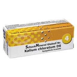 Abbildung: Schuckmineral Globuli 4 Kalium chloratum D6 Globuli, 7.5 g PZN 00413297