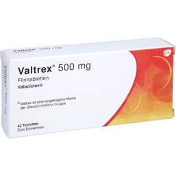 Abbildung: Valtrex Filmtabletten 42 St, Filmtabletten PZN 00433710