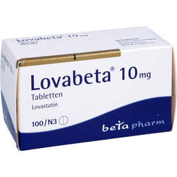 Abbildung: Lovabeta 10 mg Tabletten 100 St, Tabletten PZN 00437197