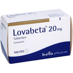 Abbildung: Lovabeta 20 mg Tabletten 100 St, Tabletten PZN 00437524