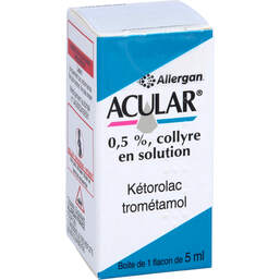 Abbildung: Acular 5 mg / ml Augentropfen 5 ml, Augentropfen PZN 00447847