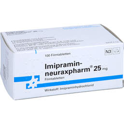 Abbildung: Imipramin neuraxpharm 25 mg Filmtabletten 100 St, Filmtabletten PZN 00449059