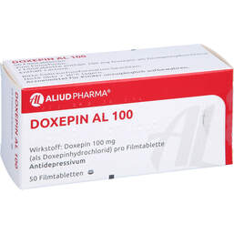 Abbildung: Doxepin AL 100 Filmtabletten 50 St, Filmtabletten PZN 00461698