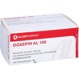 Abbildung: Doxepin AL 100 Filmtabletten 100 St, Filmtabletten PZN 00461706