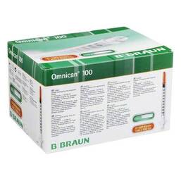 Abbildung: Omnican 100 1ml Ins.Spr.U-10 100X1 St, Spritzen PZN 00465667