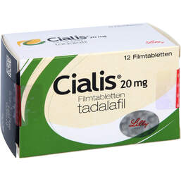 Abbildung: Cialis 20 mg Filmtabletten 12 St, Filmtabletten PZN 00465756