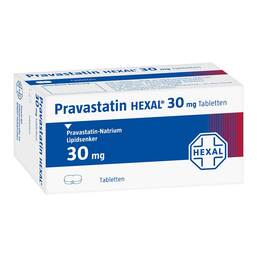 Abbildung: Pravastatin Hexal 30 mg Tabletten 100 St, Tabletten PZN 00469903
