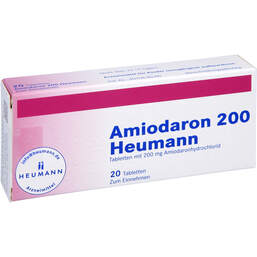Abbildung: Amiodaron 200 Heumann Tabletten 20 St, Tabletten PZN 00475855