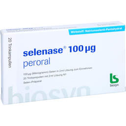 Abbildung: Selenase 100 µg peroral Lösung zum Einnehmen 20X2 ml, Lösung zum Einnehmen PZN 00493942