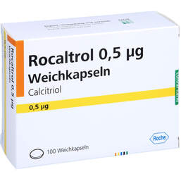 Abbildung: Rocaltrol 0,5 µg Weichkapseln 100 St, Weichkapseln PZN 00499790