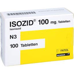 Abbildung: Isozid 100 mg Tabletten 100 St, Tabletten PZN 00531447