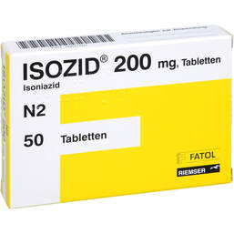 Abbildung: Isozid 200 mg Tabletten 50 St, Tabletten PZN 00531507