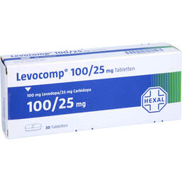 Abbildung: Levocomp 100 mg / 25 mg Tabletten 30 St, Tabletten PZN 00536143